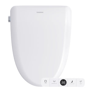 Bidet Toilet Seat Elongated, Smart Heated Toilet Seat, Instant Warm Water & Dryer, Feminine & Rear Wash, Self-Clean Nozzle, Slow Close Lid, Child/ECO/Silent Mode