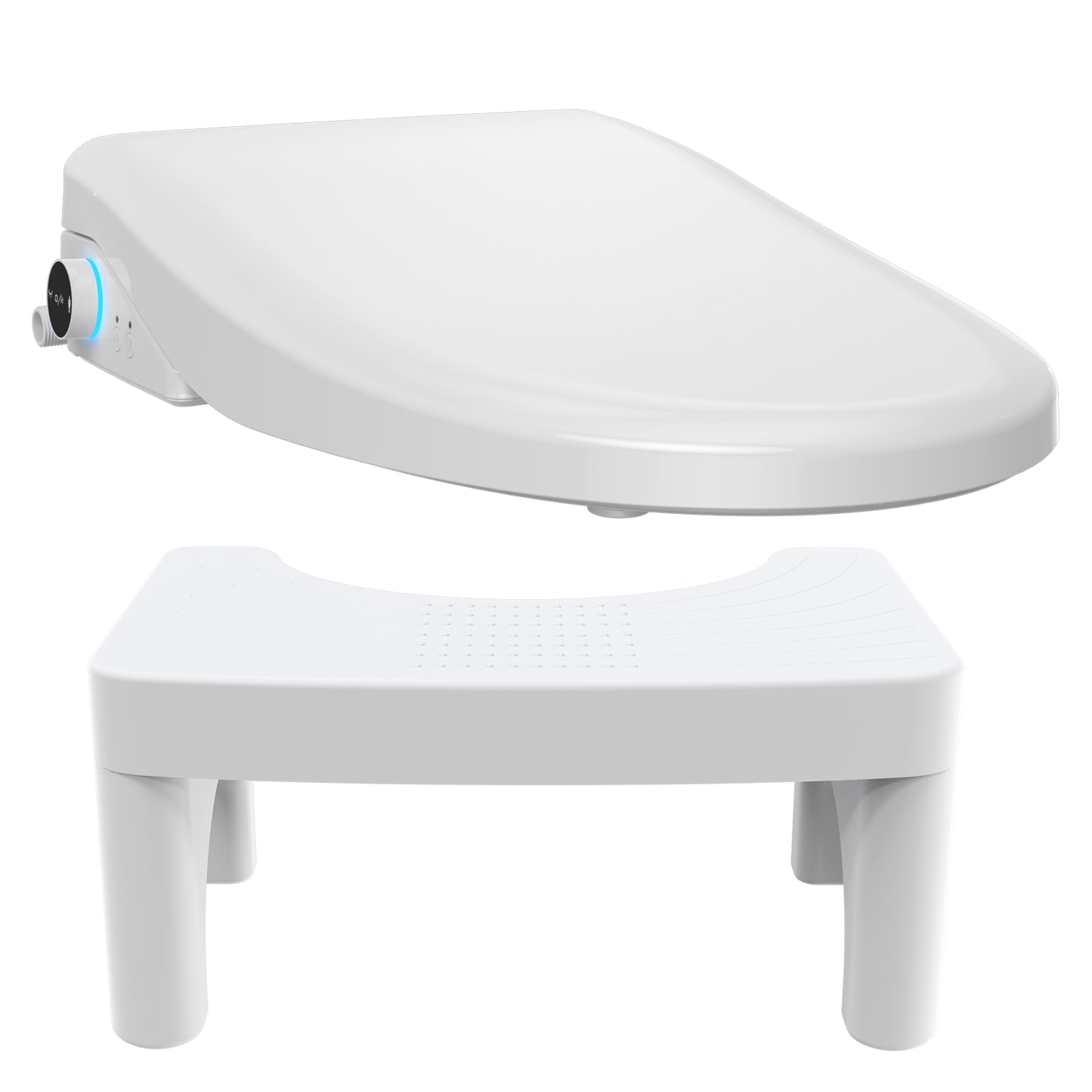 Bidet Toilet Seat Elongated &Heavy Duty Toilet Stool for Squatting